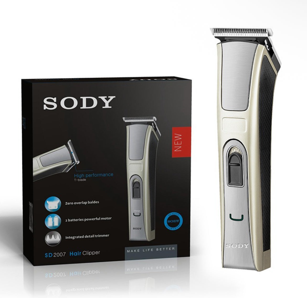 SODY SD2007 Laddningsbar skäggtrimmer