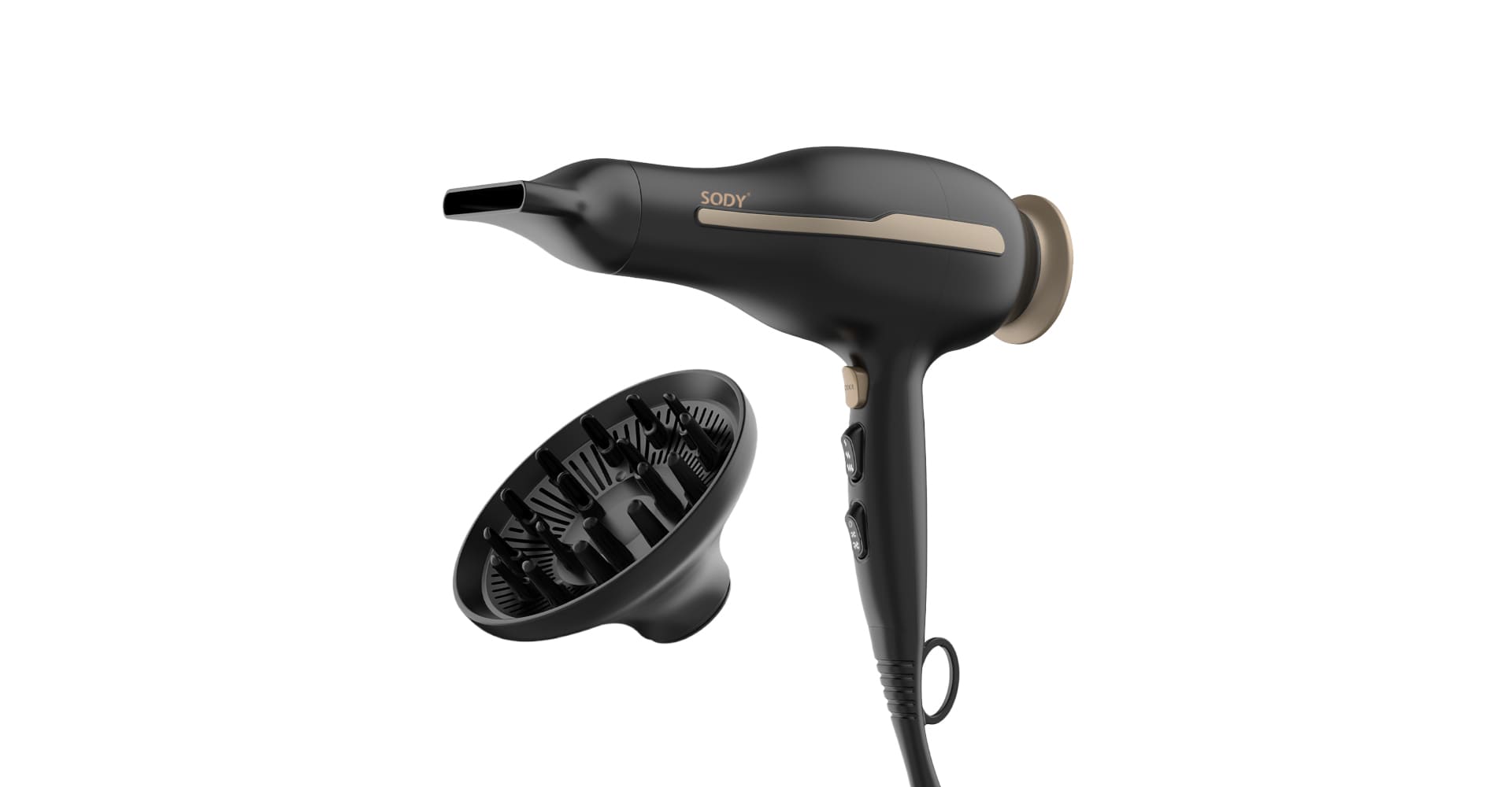 SD3024BK Professionell hårfön 2000–2400 W