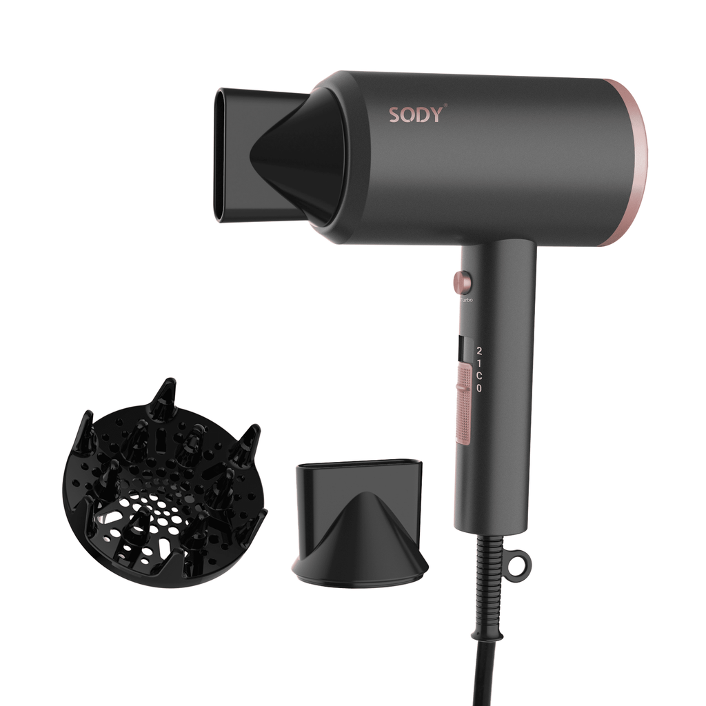 SD3023BK Hårfön 1600–1800 W med kompakt design