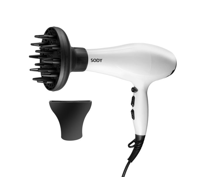 SODY SD3005 Hårfön 2400W, professionell hårfön med AC-motor