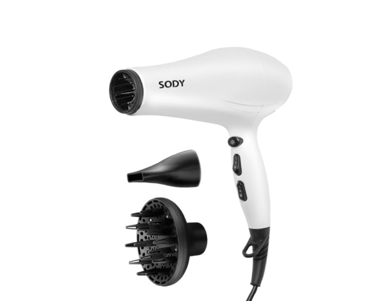 SODY SD3005 Hårfön 2400W, professionell hårfön med AC-motor