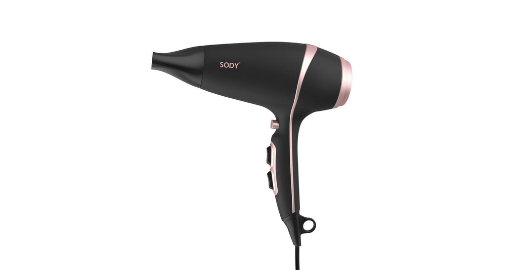 SD3025BK Hårfön 2200 W – DC-motor med 2 hastigheter och 3 temperaturinställningar