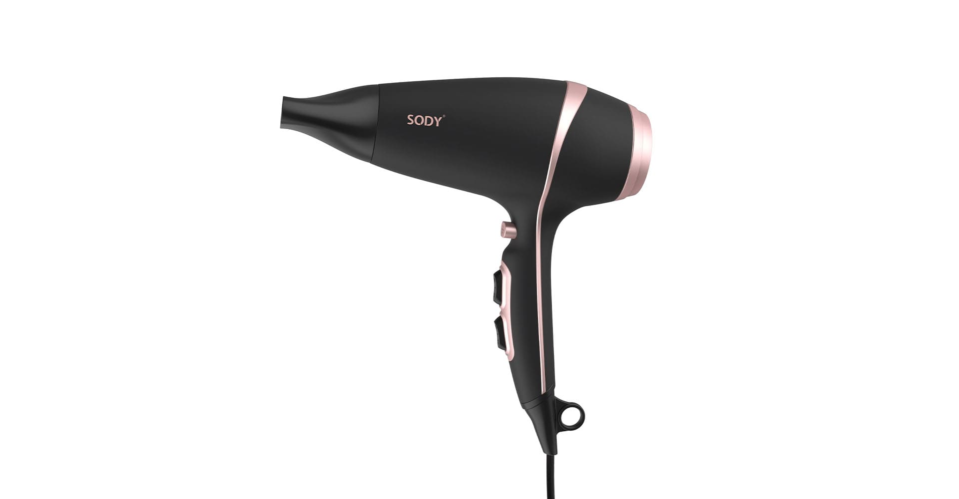 SD3025BK Hårfön 2200 W – DC-motor med 2 hastigheter och 3 temperaturinställningar