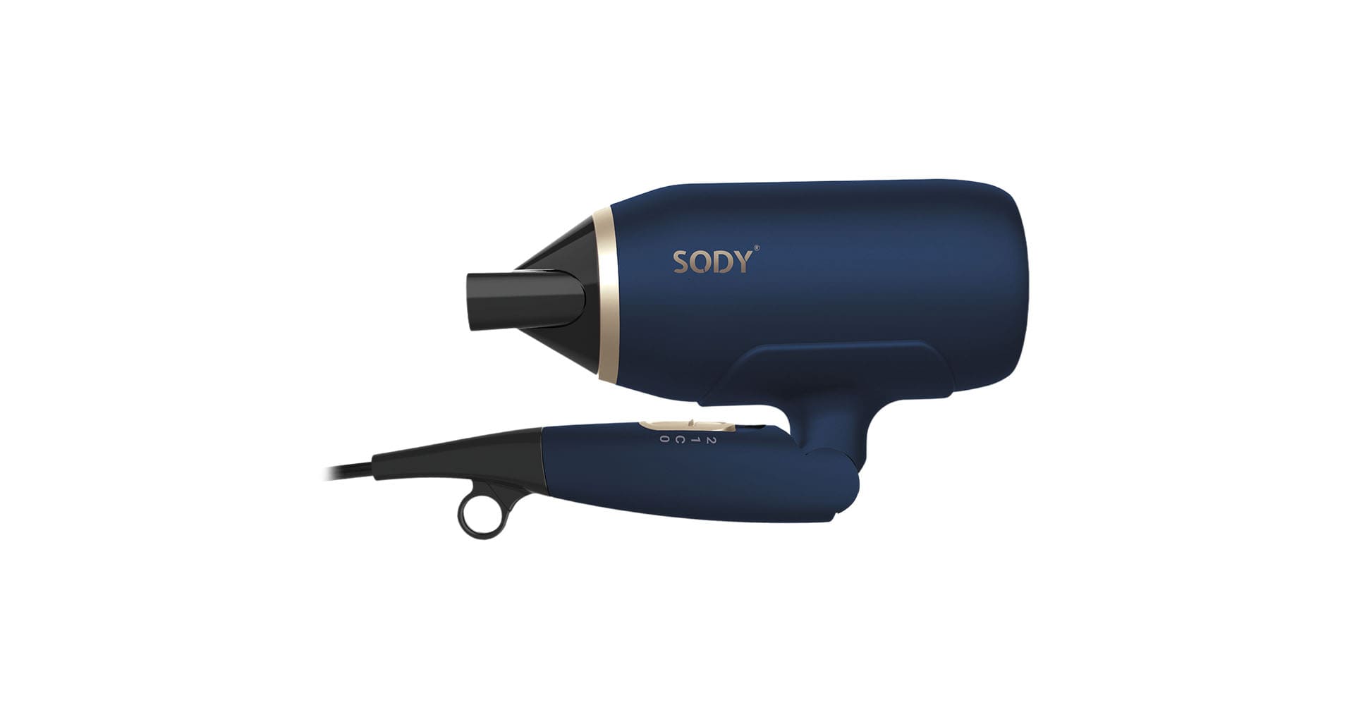 SD3026BL Hårfön 1800–2000 W med fällbart handtag, kompakt design