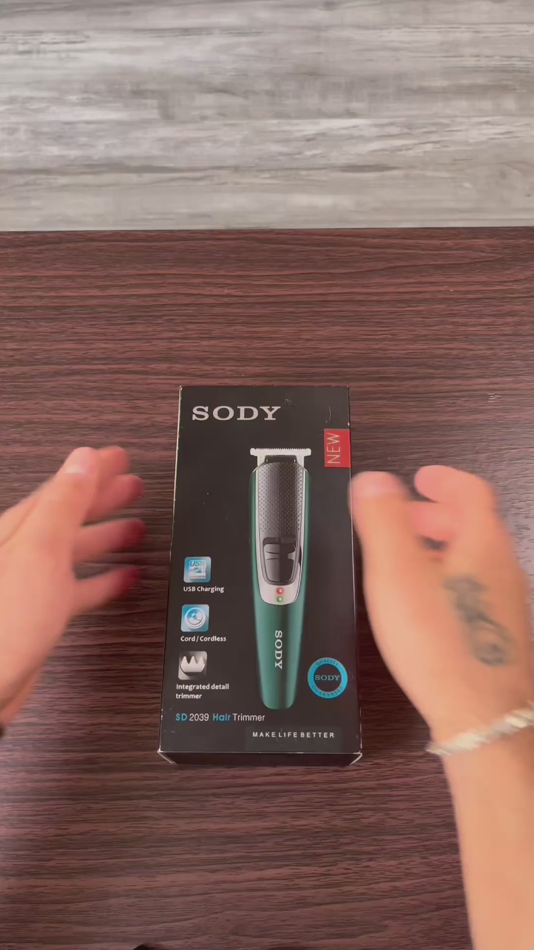 SODY SD2039 Laddningsbar Rakapparat